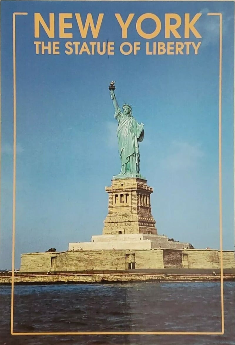 Statue of Liberty seventies era postcard
