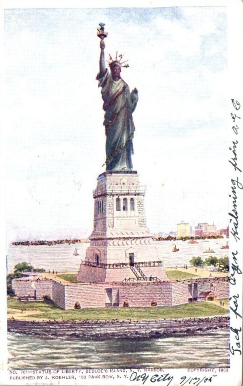 Statue of Liberty 1903 postcard