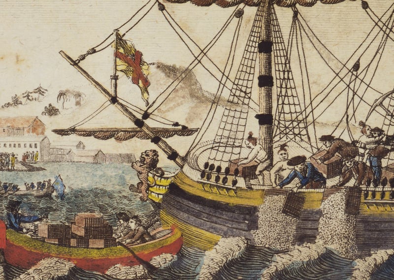 Boston Tea Party Historical Image