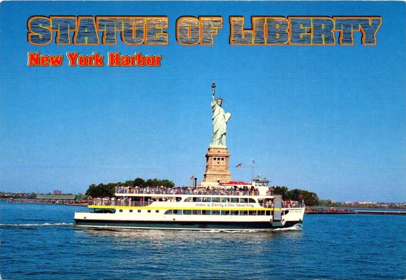 Statue of Liberty with Liberty Ferry 