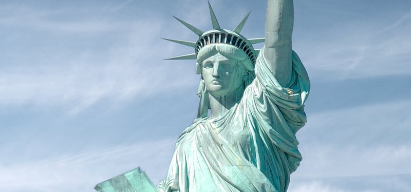 Copper Skin on Statue of Liberty