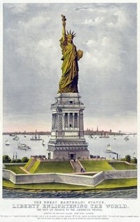 Historic Image of the Statue of Liberty