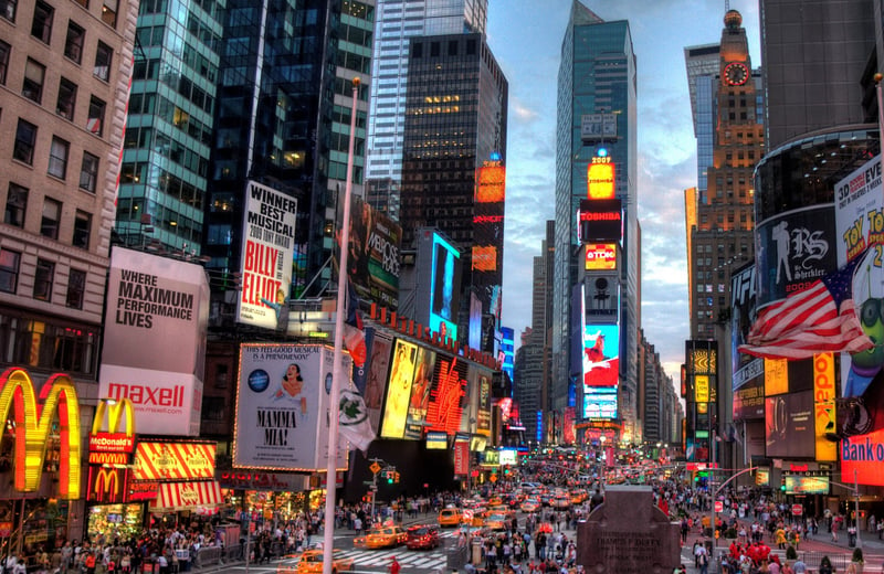 Times Square with Lights