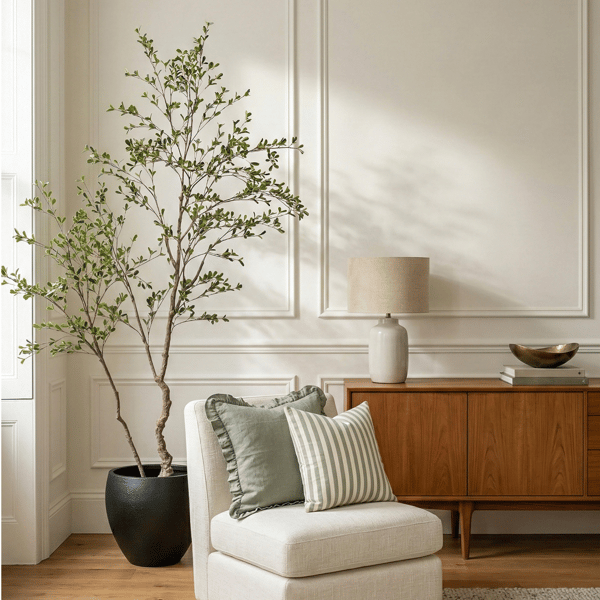 240cm Budica artificial tree in a home setting