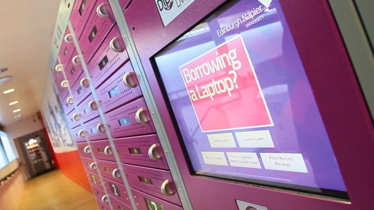 Diplomat Pro Smart Locker in Corridor