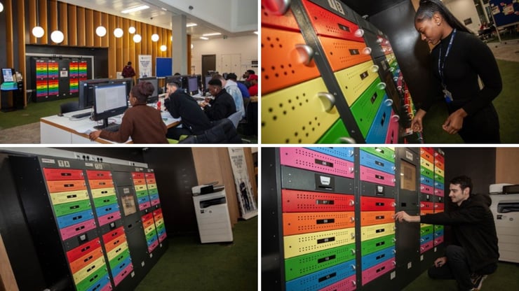 Multicolour smart locker