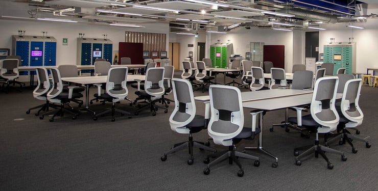 Smart Lockers in study areas at Edinburgh Napier University