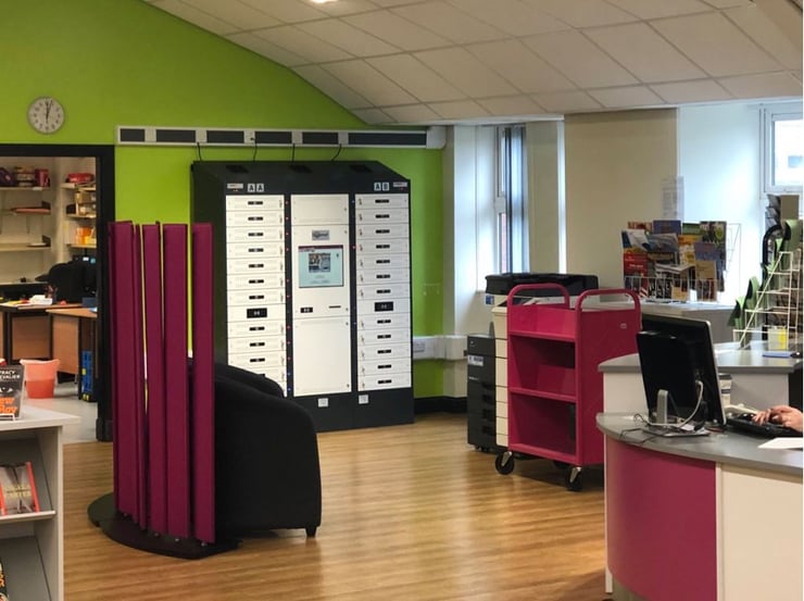 Diplomat™ Smart Locker in Holy Cross College Library