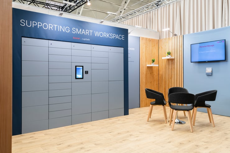 Sovran Smart Locker at Exhibition stand
