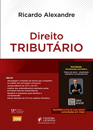 Direito Tributário de Ricardo Alexandre pela Juspodivm (2018)
