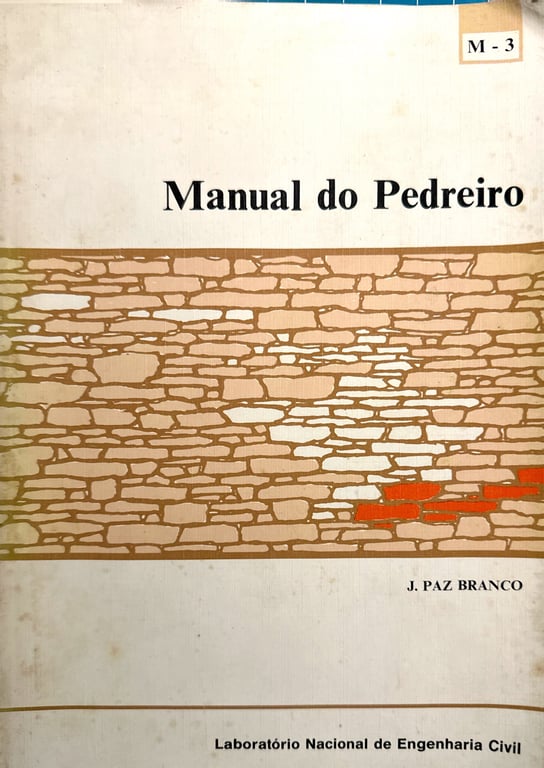 Manual do Pedreiro de J. Paz Branco pela Lnec (1981)
