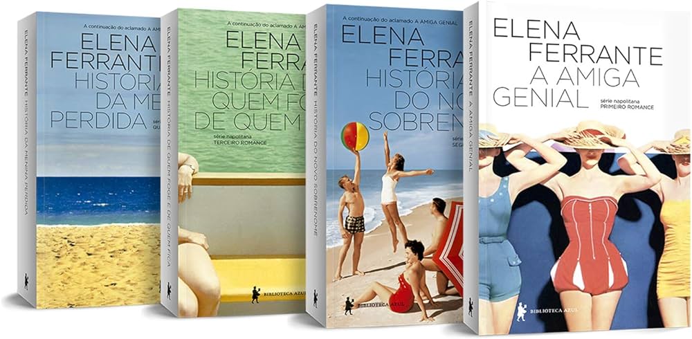 Combo Tetralogia A Amiga Genial de Elena Ferrante pela Biblioteca Azul (2020)
