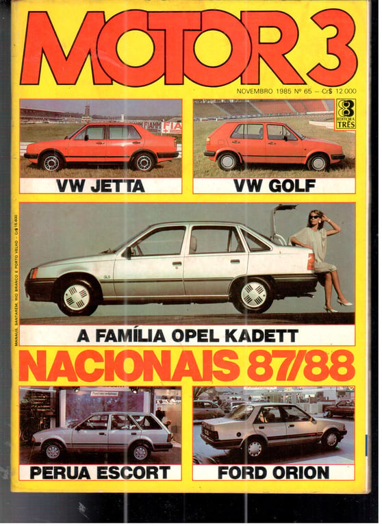 Revista Motor 3 - Carro, Motos, Barcos, Aviões - nº 65 - 1985 de Editora Três pela Tres (1985)
