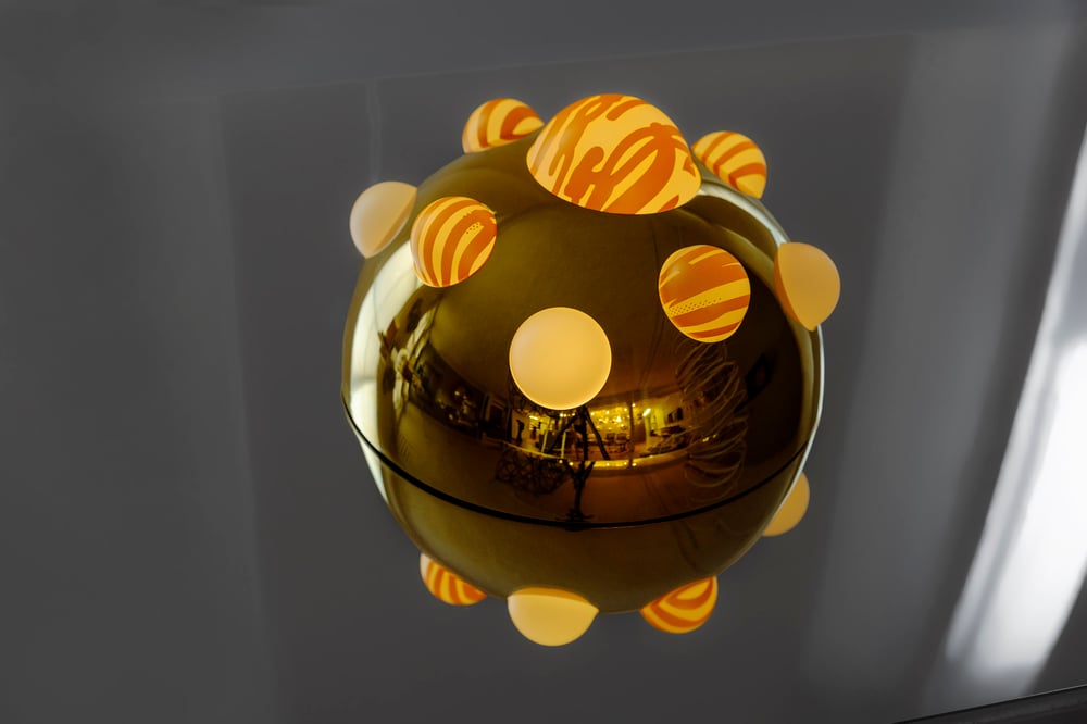 Grimanesa Amoros CAPPED WAVES GOLD SILKSCREEN