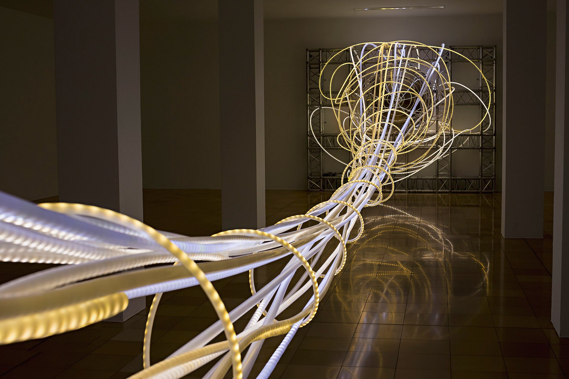 Grimanesa Amoros Ocupante light installation