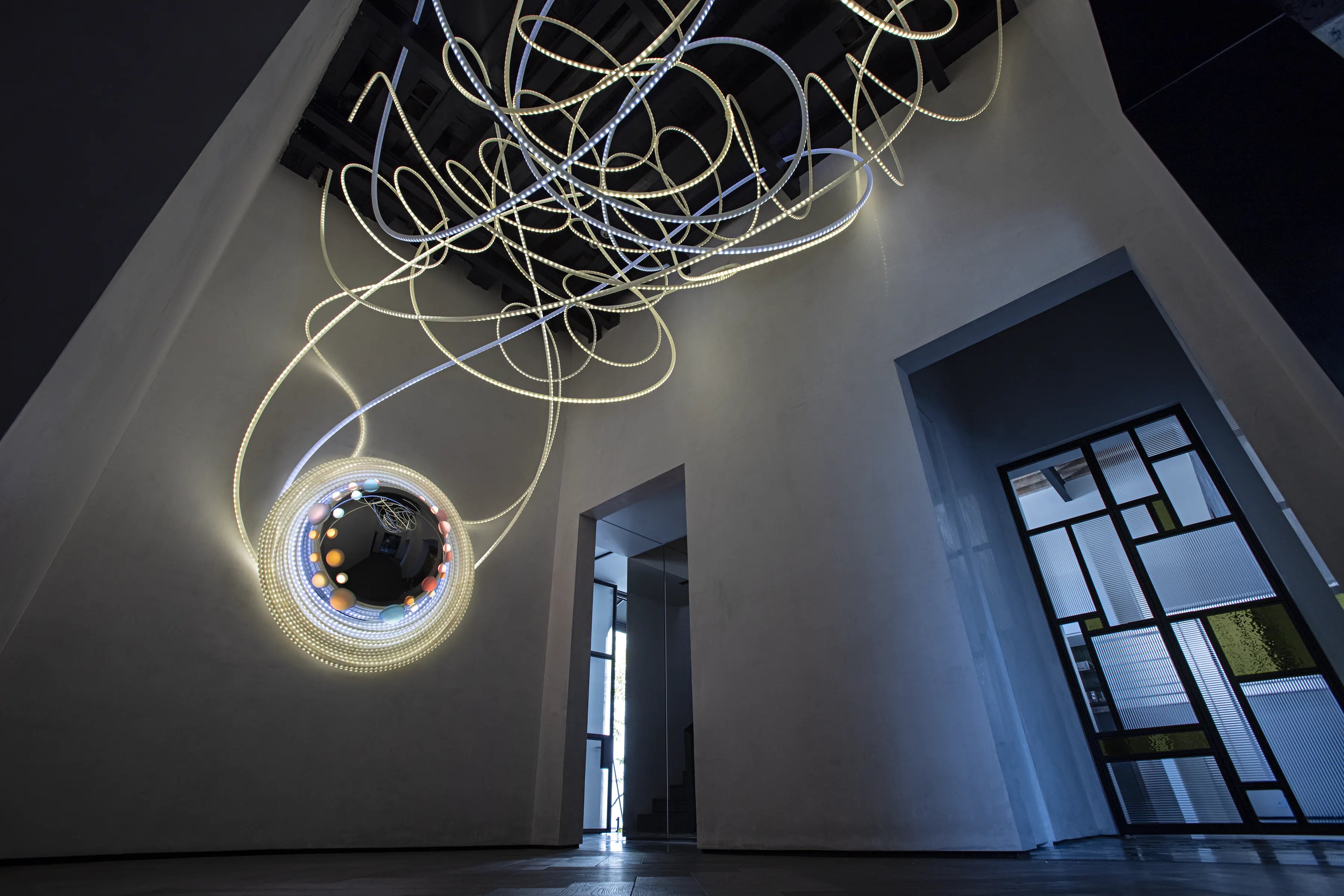 Grimanesa Amoros SISTRUM light installation on the ILUMINET article