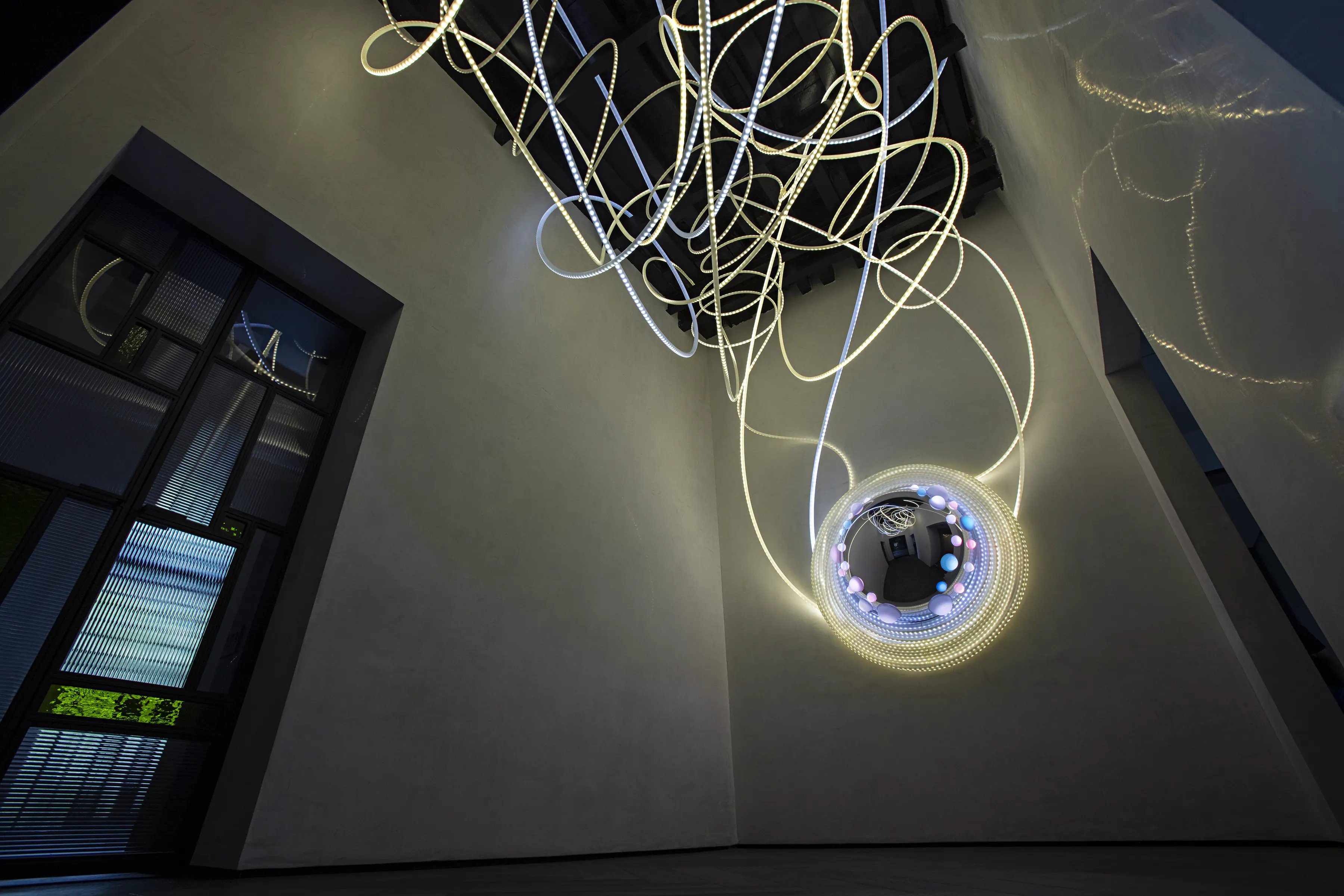 Grimanesa Amoros SISTRUM light installation on the ILUMINET article