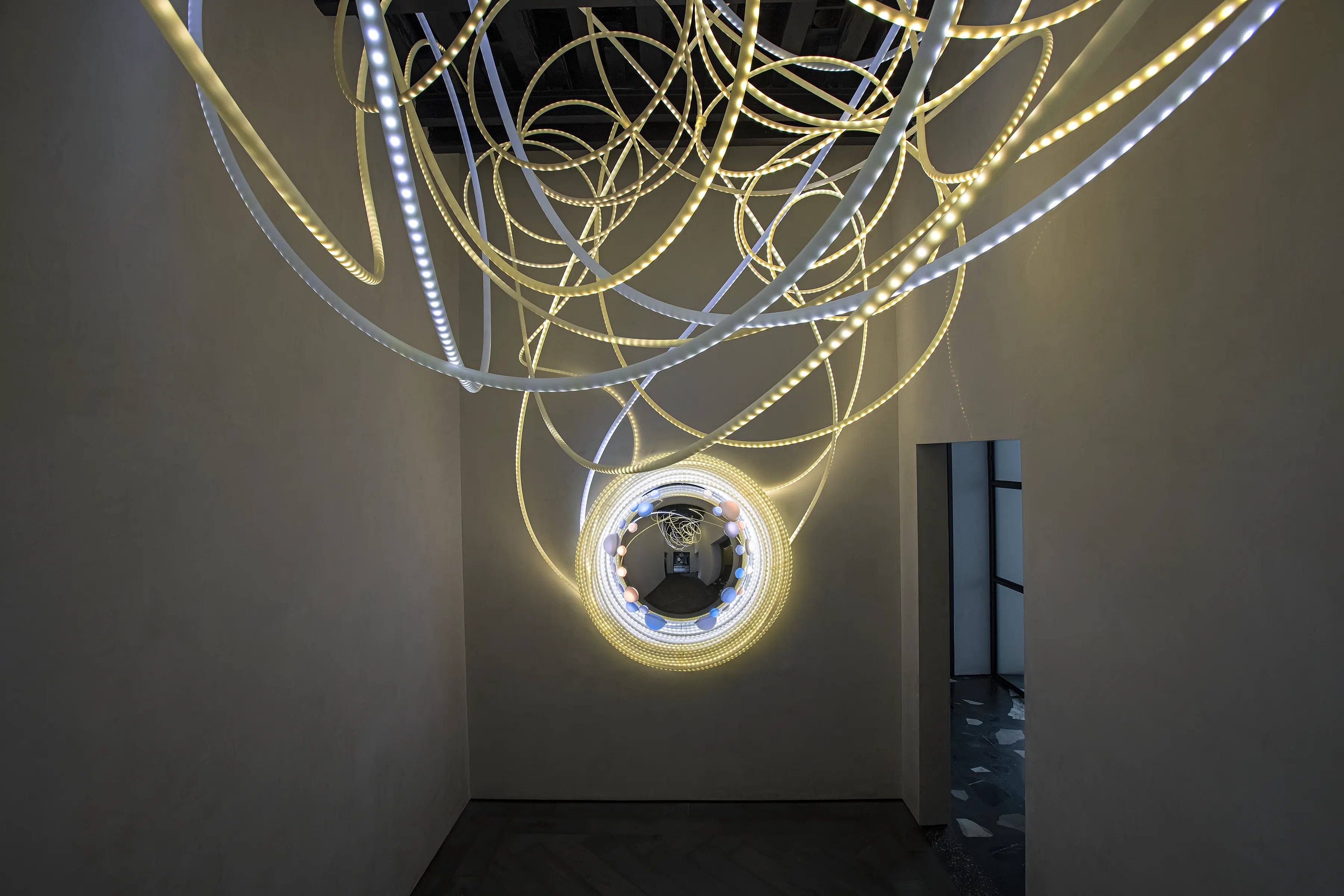 Grimanesa Amoros SISTRUM light installation on the ILUMINET article