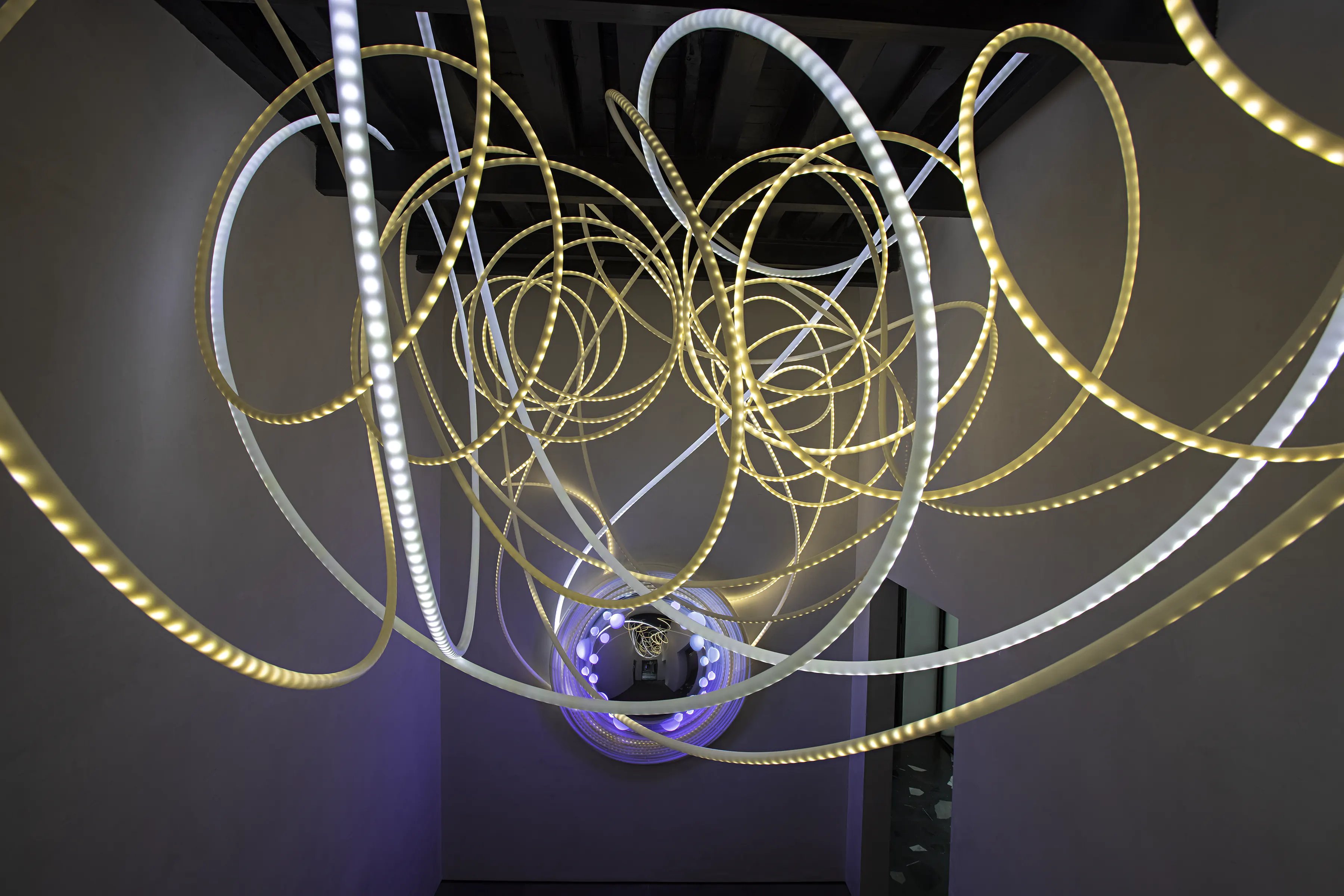 Grimanesa Amoros SISTRUM light installation on the ILUMINET article
