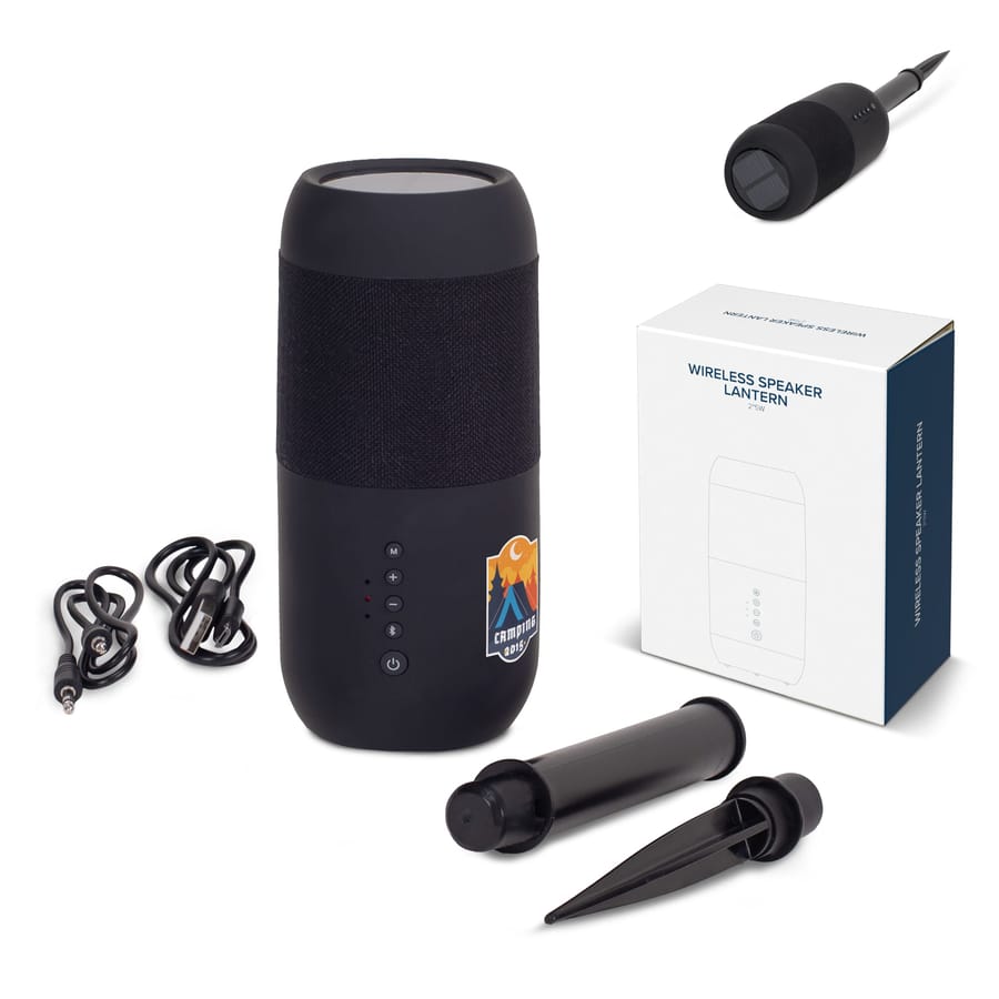 Wireless solar speaker torch 2x5W IPX6
