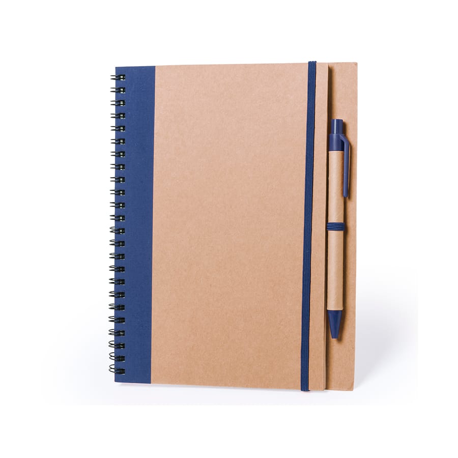 Notitieboek gerecycled met pen Tunel