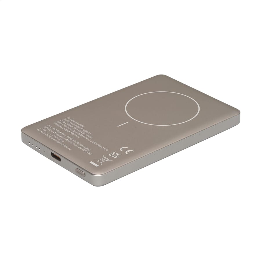 Wireless RCS Recycled Alu Magsafe Powerbank 5.000 mAh