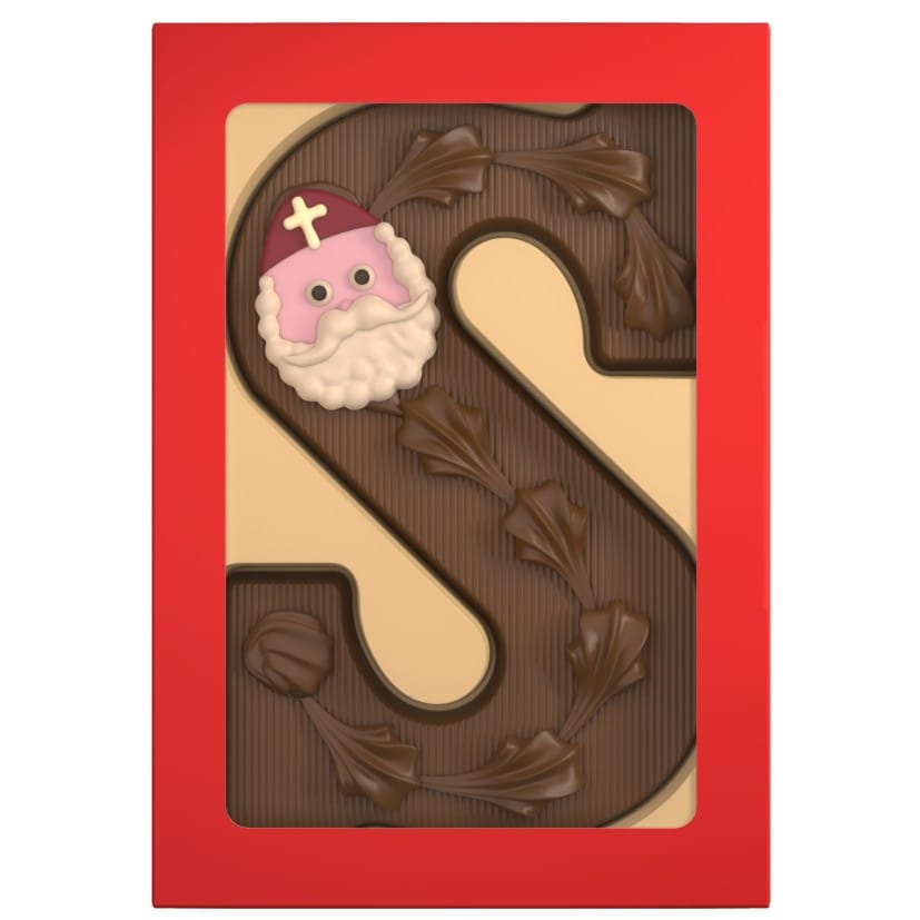 Letter S gedecoreerd 200 gram