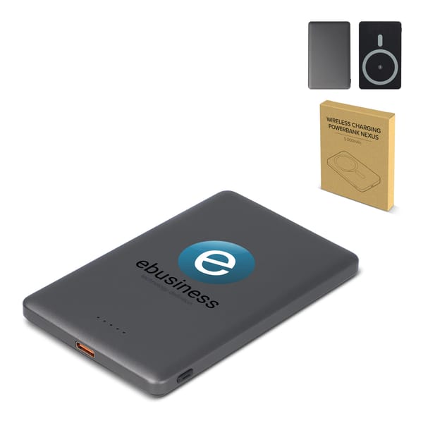 Nexus Draadloze Powerbank Geschikt voor MagSafe R-ABS 5000 mAh