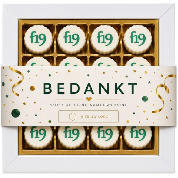 16 Logobonbons in geschenkdoos