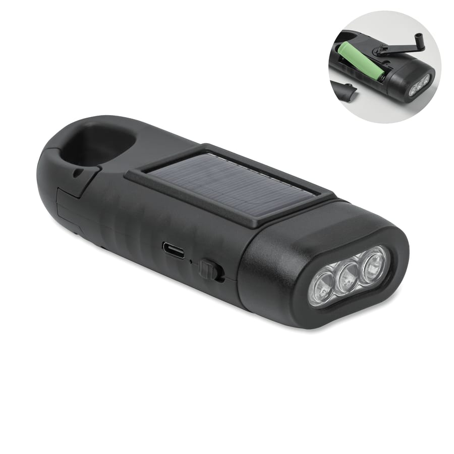 Zonnezaklamp met dynamo Cranch