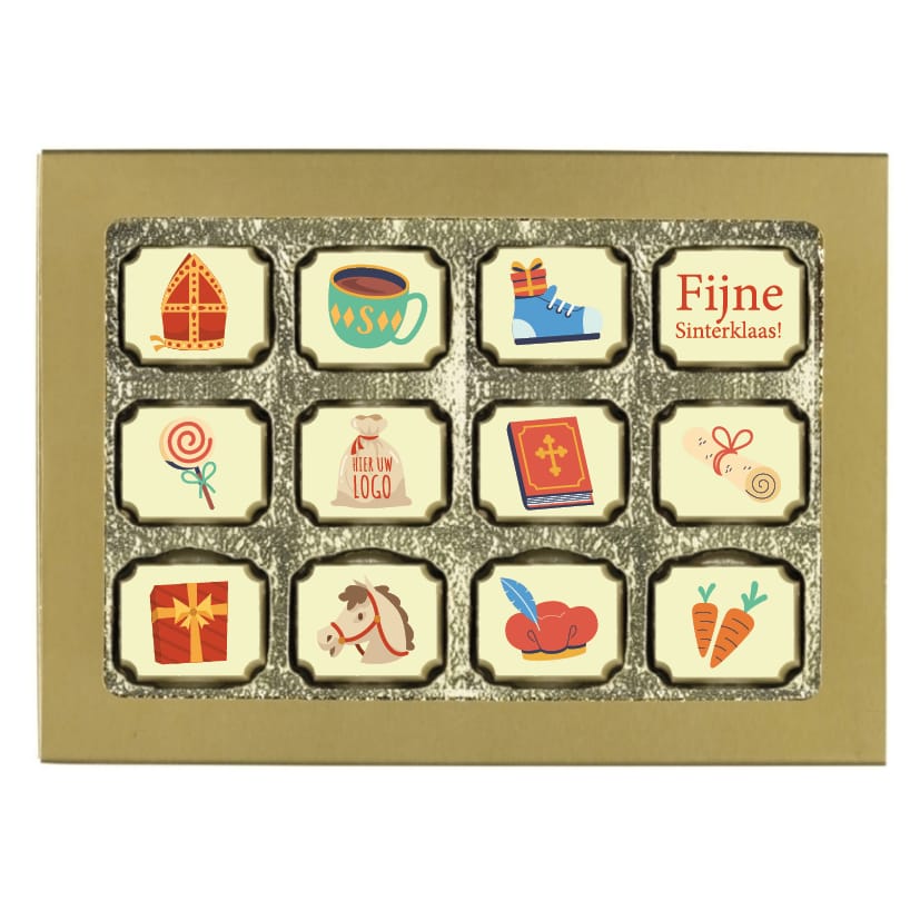 Sintbonbons 12 in geschenkdoos