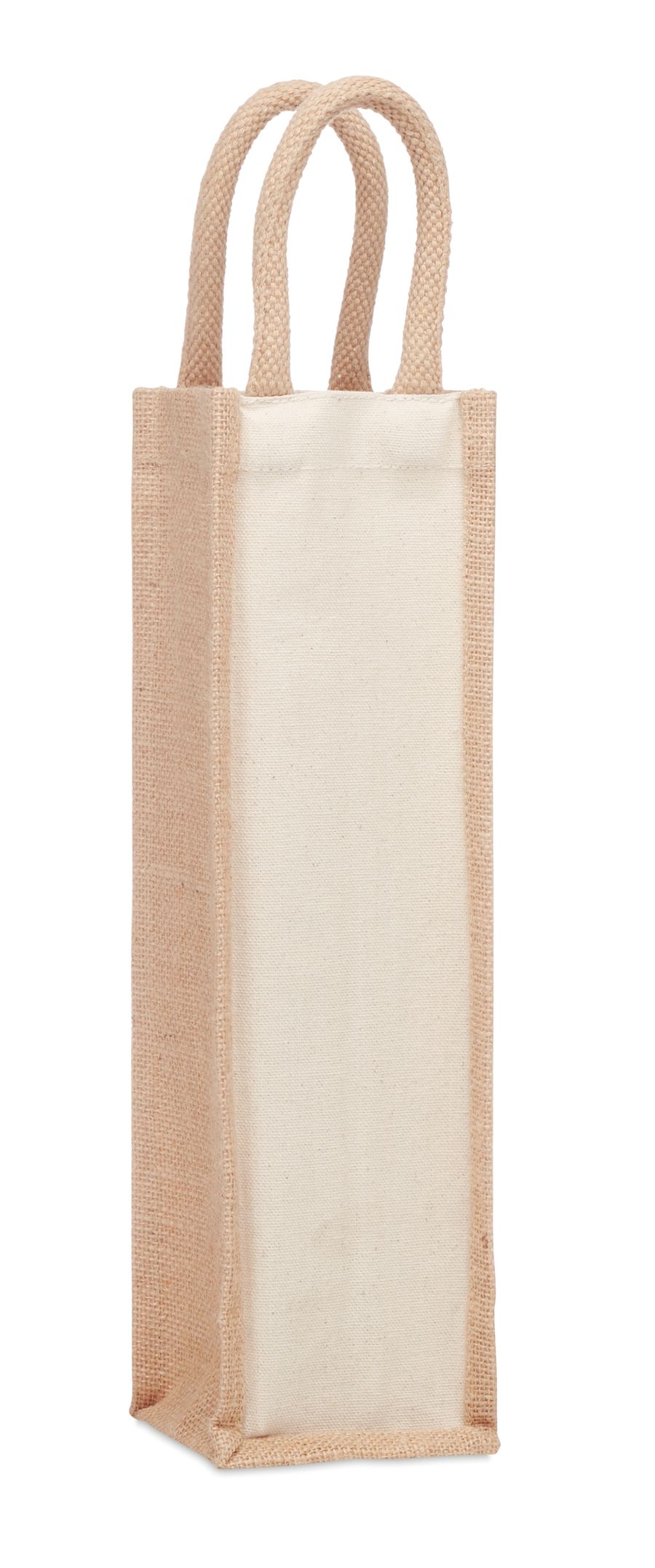 Jute wijntas voor 1 fles