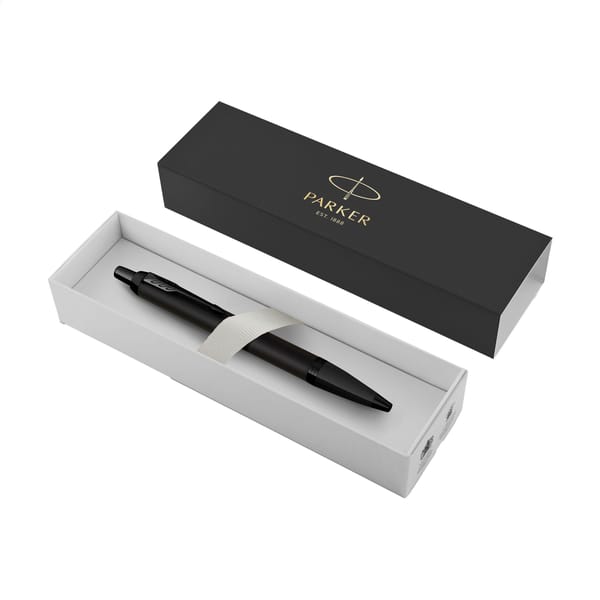 Parker IM Achromatic Balpen - blauwe inkt