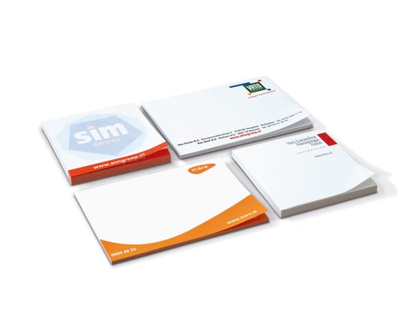 Zelfklevende Memo in diverse formaten