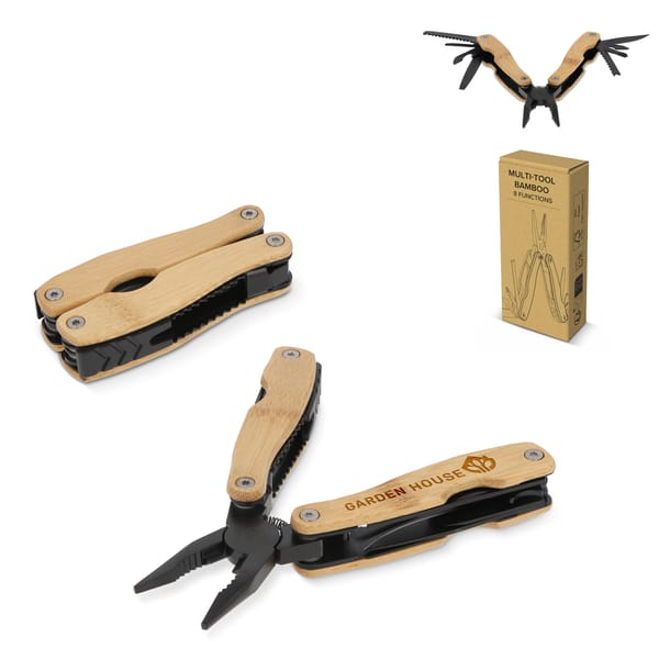Multitool bamboe 8 functies