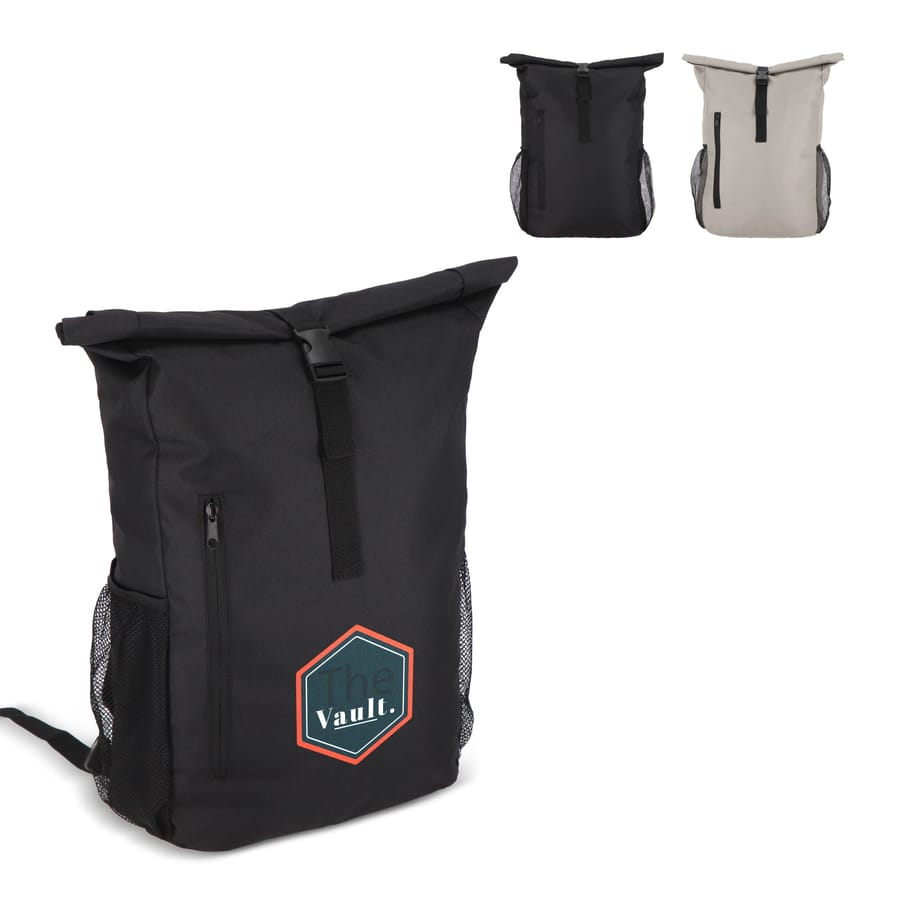 R-PET 600D Rolltop fietsrugzak 20L