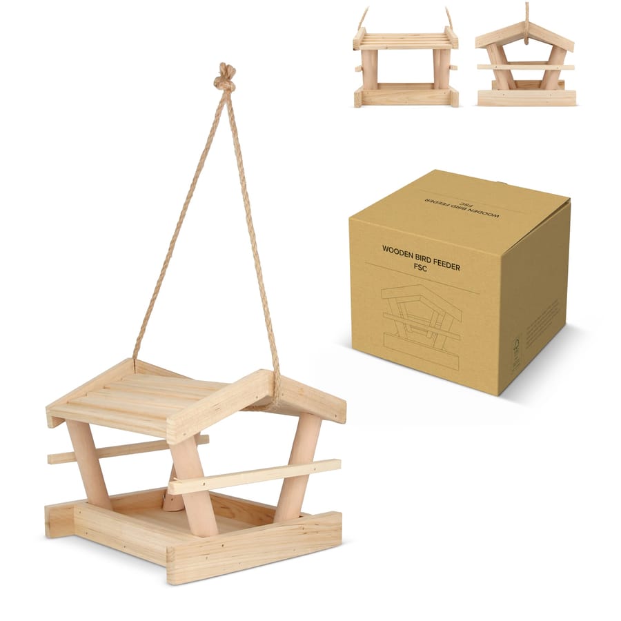 Houten Vogelvoederhuisje FSC