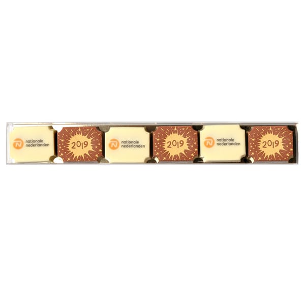 6 logobonbons in mica doosje
