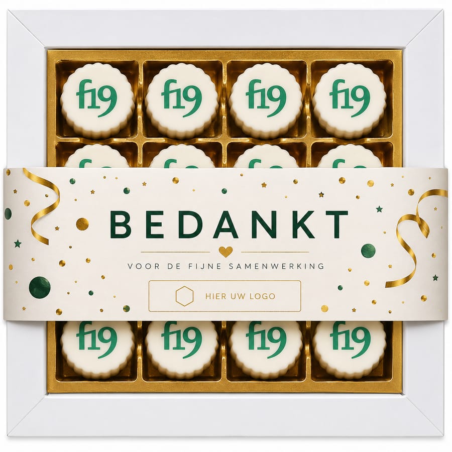 16 Logobonbons in geschenkdoos