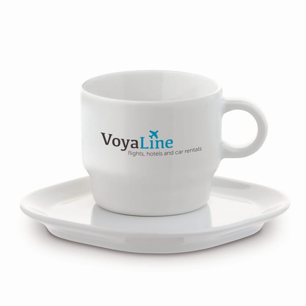Kop & schotel vierkant Satellite 180ml