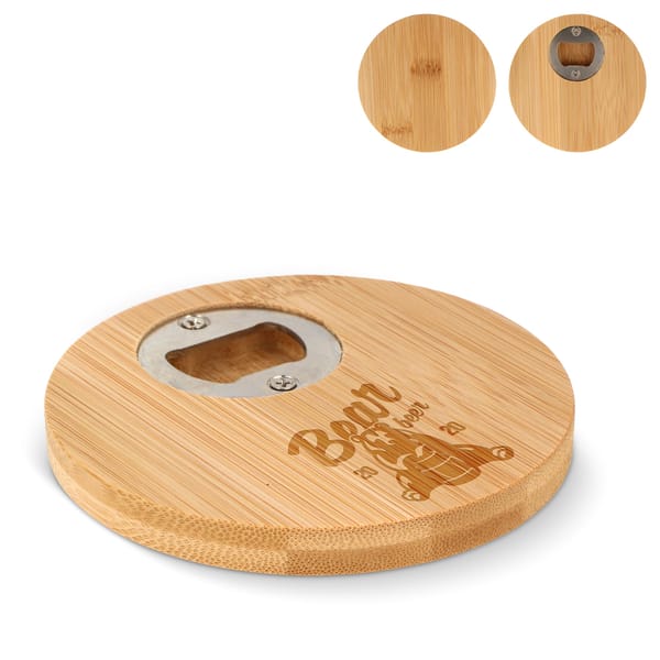 Bamboe onderzetter & flesopener