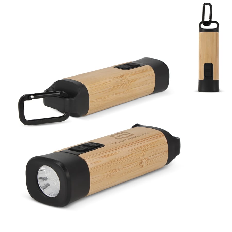 Oplaadbare R-ABS & Bamboe zaklamp
