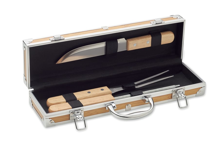 Roestvrij stalen barbecue set Tooldera