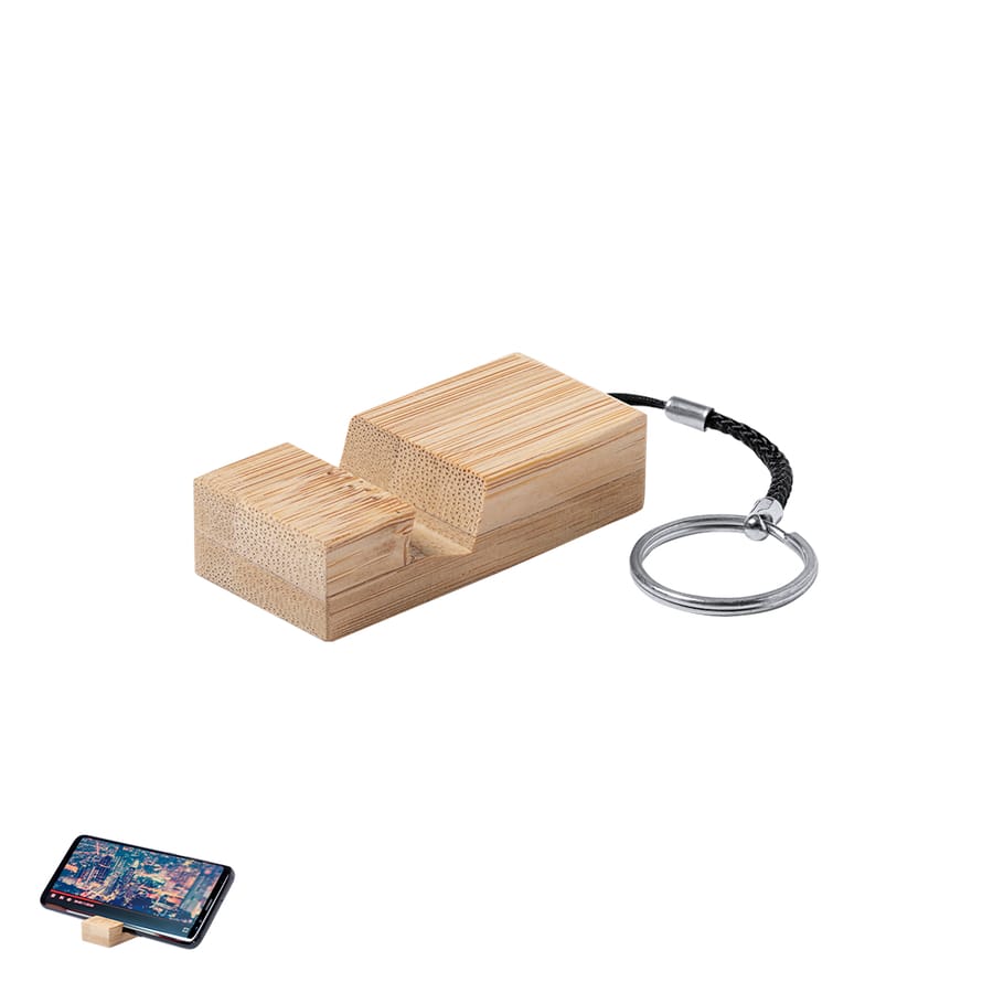 Sleutelhanger bamboe met telefoonhouder Maros