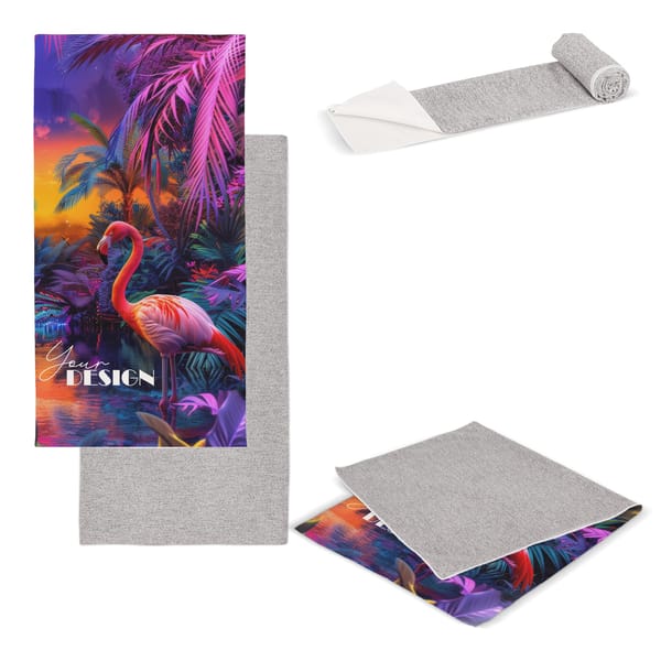 Sneldrogende handdoek R-PET 50 x 100 cm sublimatie