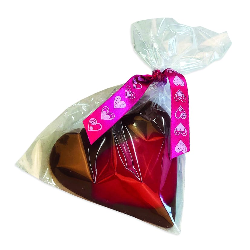 Chocolade hart 6 cm