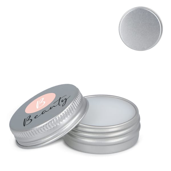 Lipbalm rond gerecycled aluminium blikje