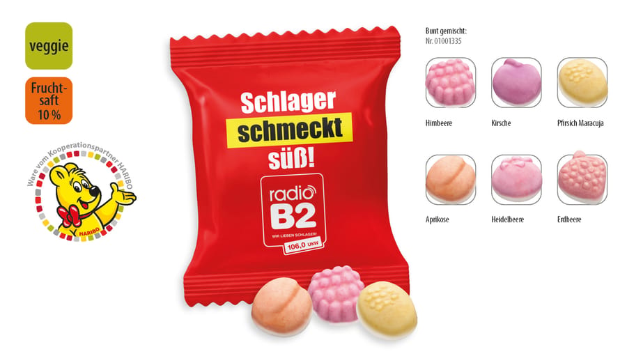 HARIBO Fruitmania Yoghurt promotiezakje, 11 g