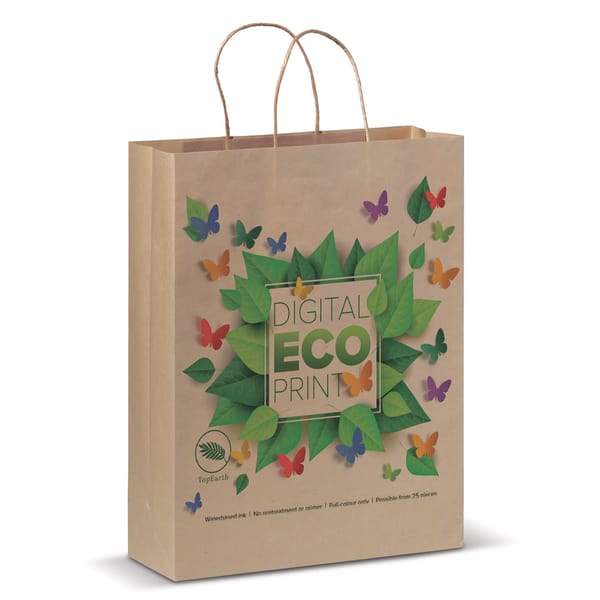 Papieren kraft tas 100g/m² 32x12x41cm