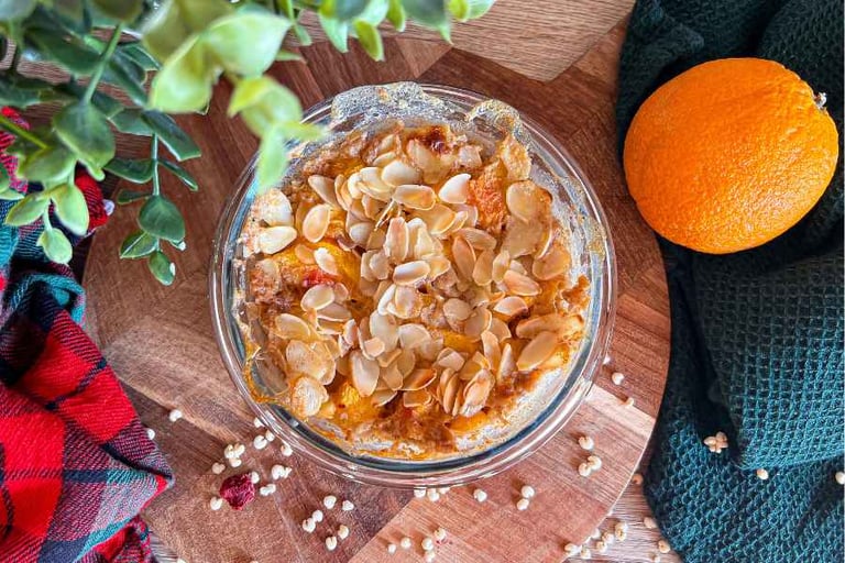 sycące śniadanie, pieczona owsianka